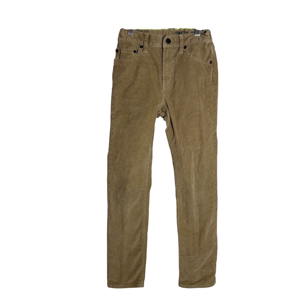 Crewcuts Boys Tan Corduroy Slim Straight Stretch Pants Size 10 Khaki J.Crew